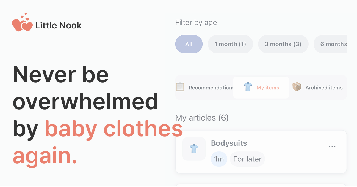 Little Nook - Baby Wardrobe Management preview